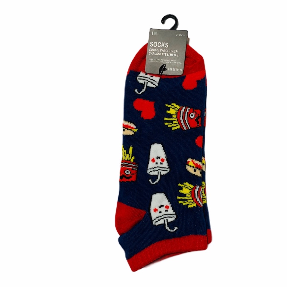 ❣️3/$15❣️ “Junk Food Graphic” Ankle Socks